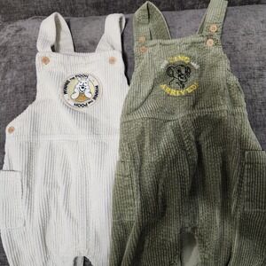 Disney Baby Corduroy Overalls Size 24m Lot Of 2 Winnie The Pool